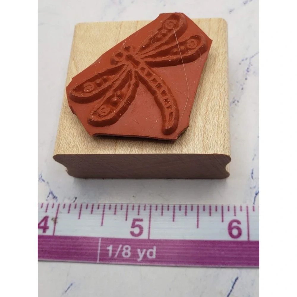 Stampin' Up! Small Dragonfly Wood Mounted Rubber Stamp